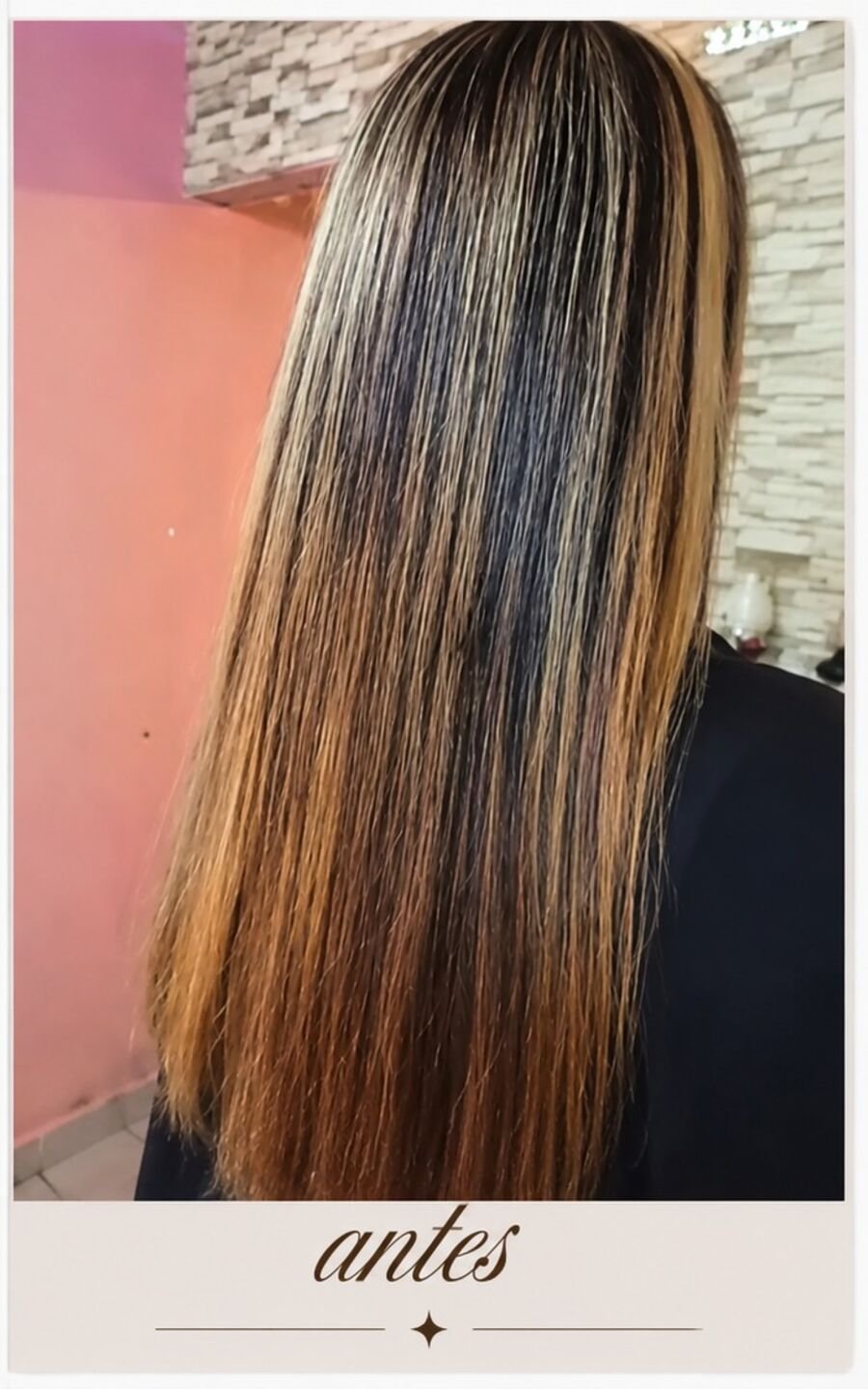 Antes: base con balayage descuidado